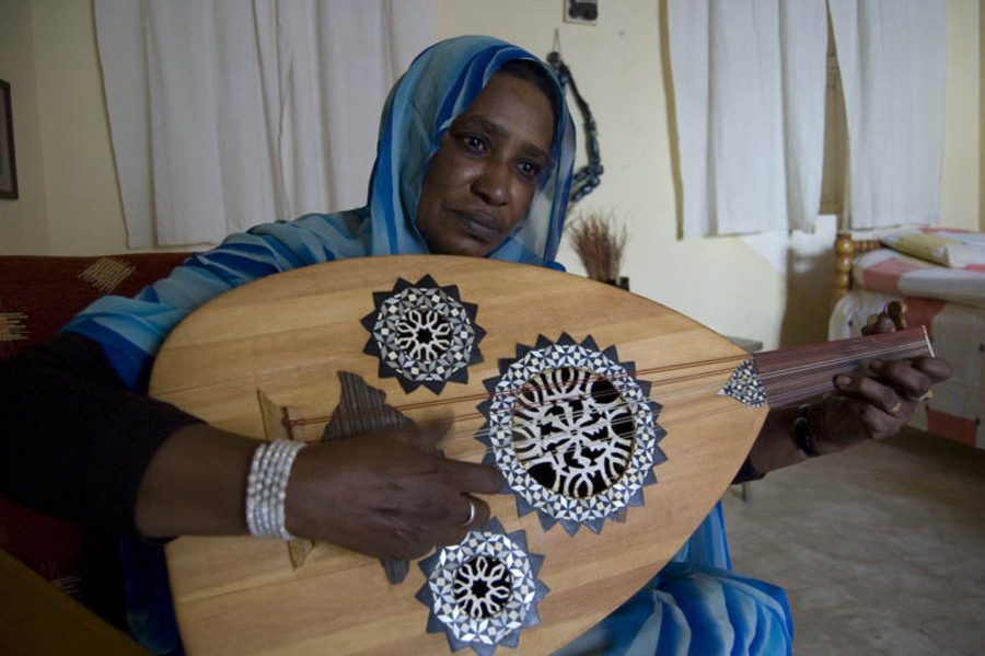 Afaf y Rabab con los Sheikheldin