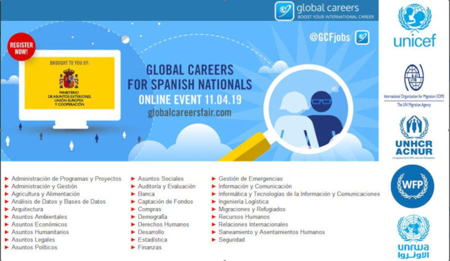 Feria de carreras profesionales para españoles en organizaciones internacionales 