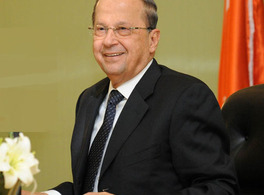Michel Aoun en Casa Árabe