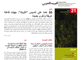 Boletín de economía y negocios de Casa Árabe en árabe