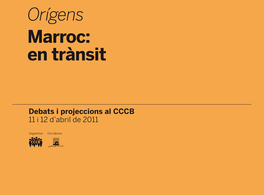 Jornadas "Orígenes. Marruecos en tránsito" en Barcelona