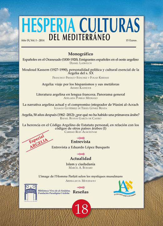 Presentación de Hesperia nº 18: Argelia
