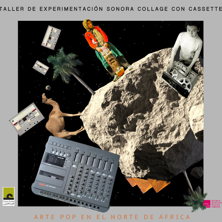 Talleres de experimentación sonora collage con cassette 