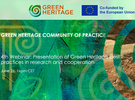 Presentación de las buenas prácticas de Green Heritage en investigación y cooperación