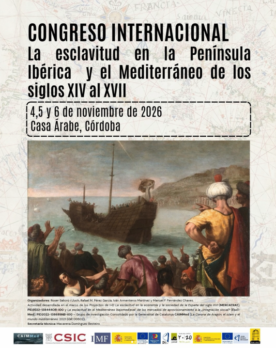 La esclavitud en la península Ibérica y el Mediterráneo de los siglos XIV al XVII