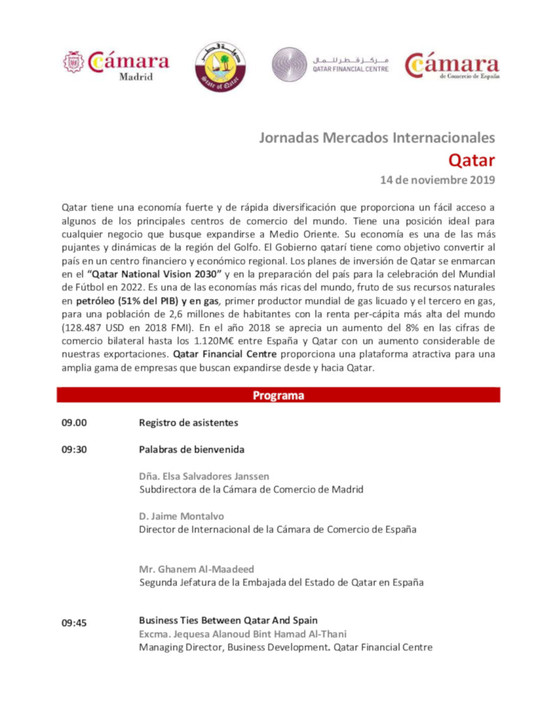 Seminario Internacional sobre Qatar