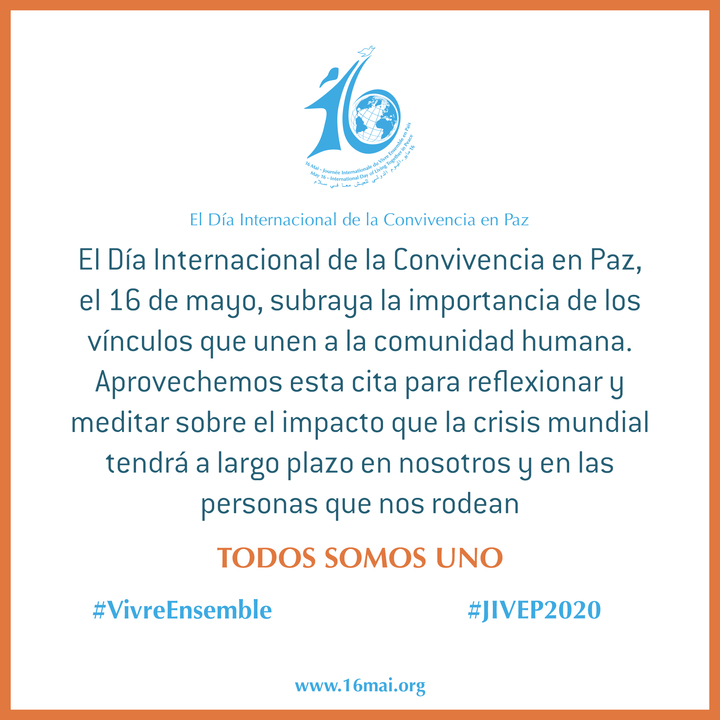 Día Internacional de la Convivencia en Paz