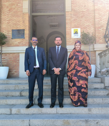 Visita del ministro de Cultura de Mauritania a Casa Árabe